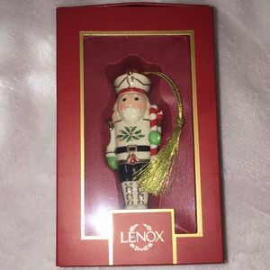 Lenox Holiday Nutcracker Ornament - Red and Gold